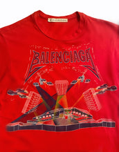 Load image into Gallery viewer, Balenciaga FW2005 Red "Metallica" Tee - Size XS