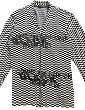 Load image into Gallery viewer, Comme des Garcons Homme Plus AD2002 Checkered Logo Knit Cardigan - Size O/S