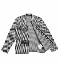 Load image into Gallery viewer, Comme des Garcons Homme Plus AD2002 Checkered Logo Knit Cardigan - Size O/S