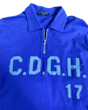 Load image into Gallery viewer, Comme des Garcons Homme 2005 Distressed Zip-Up Rugby Top - Size M