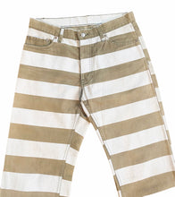 Load image into Gallery viewer, (INQUIRE) Helmut Lang SS1999 "Prisoner" Printed Stripe Jeans - Size 32