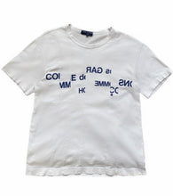 Load image into Gallery viewer, Comme des Garcons Homme AD2011 Reconstructed Split Logo Tee - Size S