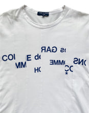 Load image into Gallery viewer, Comme des Garcons Homme AD2011 Reconstructed Split Logo Tee - Size S