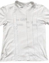 Load image into Gallery viewer, Comme des Garcons Homme AD2011 Reconstructed Split Logo Tee - Size S