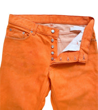 Load image into Gallery viewer, Helmut Lang SS2000 Safety Orange Raw Denim - Size 31