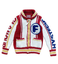 Load image into Gallery viewer, Hysteric Glamour - "Fuck It" Red Cowichan Knit Cardigan