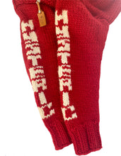 Load image into Gallery viewer, Hysteric Glamour "Red Devil" Blood Red Cowichan Knit Cardigan - Size O/S