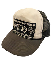 Load image into Gallery viewer, Chrome Hearts Vintage Black Hollywood "CH" Trucker Hat - Size O/S