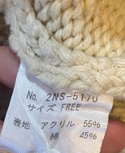 Load image into Gallery viewer, Hysteric Glamour Cat Logo Knit Sweater in Cream - Size O/S