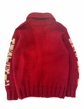 Load image into Gallery viewer, Hysteric Glamour "Red Devil" Blood Red Cowichan Knit Cardigan - Size O/S