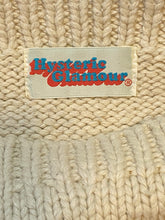 Load image into Gallery viewer, Hysteric Glamour Cat Logo Knit Sweater in Cream - Size O/S