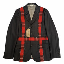 Load image into Gallery viewer, *BNWT* Comme des Garcons Homme Plus AW2008 Jamie Reid "Lies Lies Lies" Reconstructed Patchwork Blazer - Size S