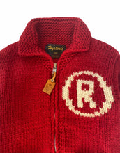 Load image into Gallery viewer, Hysteric Glamour "Red Devil" Blood Red Cowichan Knit Cardigan - Size O/S