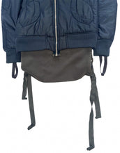 Load image into Gallery viewer, Helmut Lang AW2003 Bondage Strap Four Pocket MA-1 Bomber in Navy - Size 38