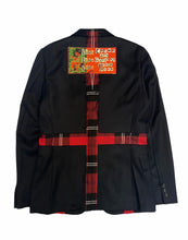 Load image into Gallery viewer, *BNWT* Comme des Garcons Homme Plus AW2008 Jamie Reid "Lies Lies Lies" Reconstructed Patchwork Blazer - Size S