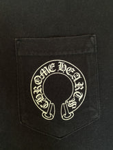 Load image into Gallery viewer, Chrome Hearts Horseshoe Logo Cross Pocket Tee - Size S