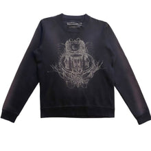 Load image into Gallery viewer, Balenciaga FW2011 Royal Crest Charcoal Crewneck - Size S
