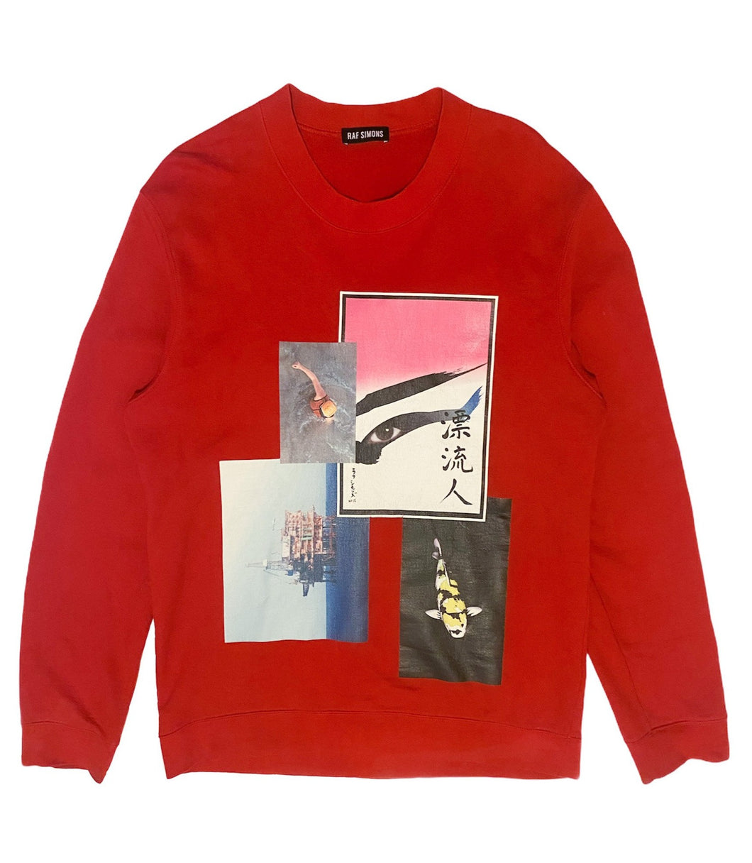 Raf Simons SS2015 Oil Rig Collage Crewneck - Size M