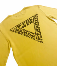 Load image into Gallery viewer, Raf Simons SS2000 Yellow &quot;Pyramid&quot; 3/4 Sleeve Tee - Size 48
