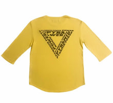 Load image into Gallery viewer, Raf Simons SS2000 Yellow &quot;Pyramid&quot; 3/4 Sleeve Tee - Size 48
