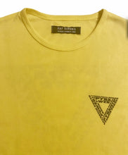 Load image into Gallery viewer, Raf Simons SS2000 Yellow &quot;Pyramid&quot; 3/4 Sleeve Tee - Size 48
