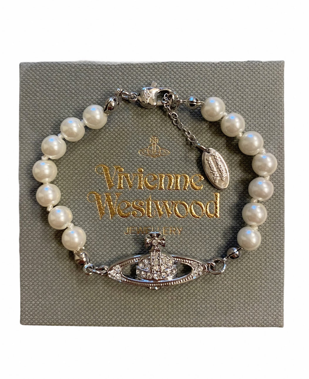 Vivienne Westwood - Silver Orb Pearl Bracelet