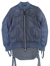 Load image into Gallery viewer, Helmut Lang AW2003 Bondage Strap Four Pocket MA-1 Bomber in Navy - Size 38
