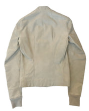 Load image into Gallery viewer, Rick Owens SS2008 &quot;Creatch&quot; Heavy Oiled Calf Leather Jacket in Pearl - Size 46
