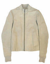 Load image into Gallery viewer, Rick Owens SS2008 &quot;Creatch&quot; Heavy Oiled Calf Leather Jacket in Pearl - Size 46
